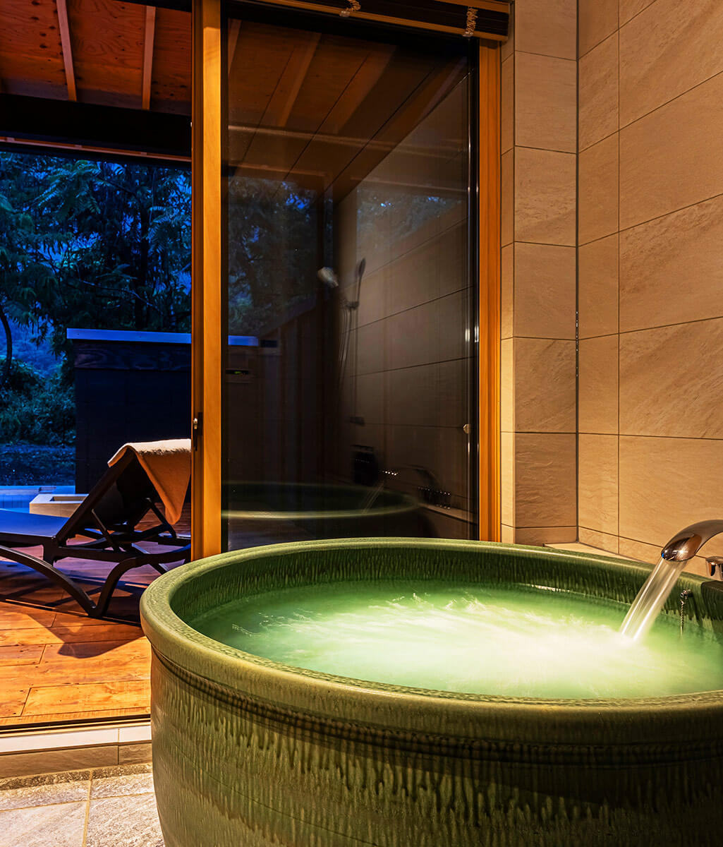 秩父別邸木叢の客室内半露天風呂イメージ